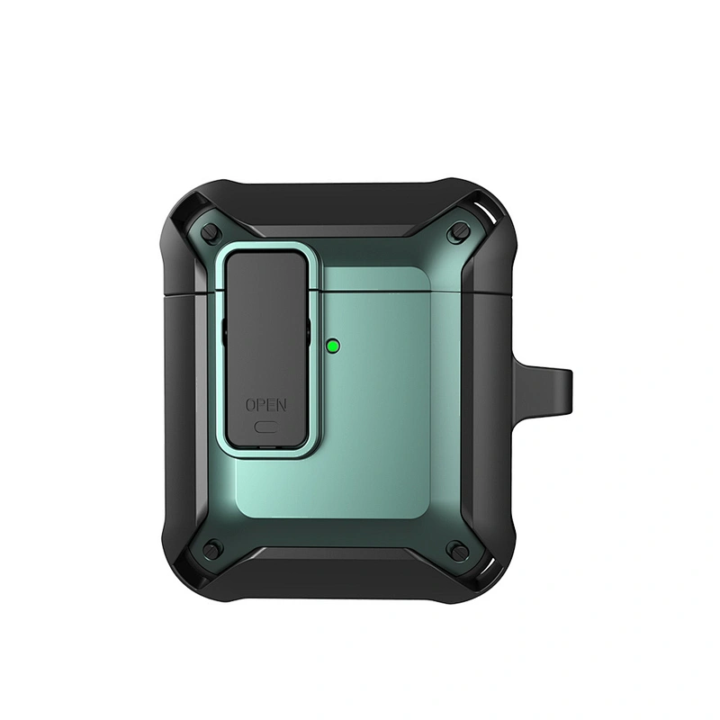 WiWU Mecha AirPods Case Shockproof Waterproof Earphone Cover Keychain Full Protective Case for Apple AirPod Pro Accessories