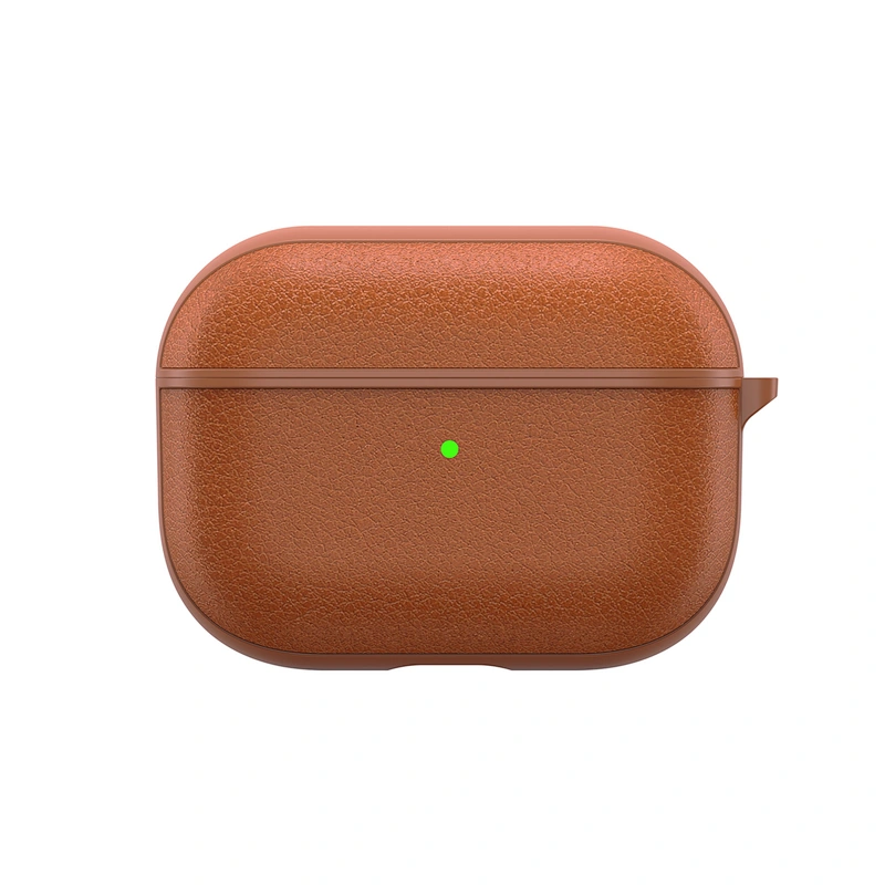WiWU Calfskin Genuine Leather Case for Airpods 3 Earphone Protection Case Anti Fingerprint Full Wrapped Case Earbuds Cover
