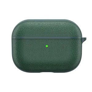 WiWU Calfskin Genuine Leather Case for Airpods 3 Earphone Protection Case Anti Fingerprint Full Wrapped Case Earbuds Cover