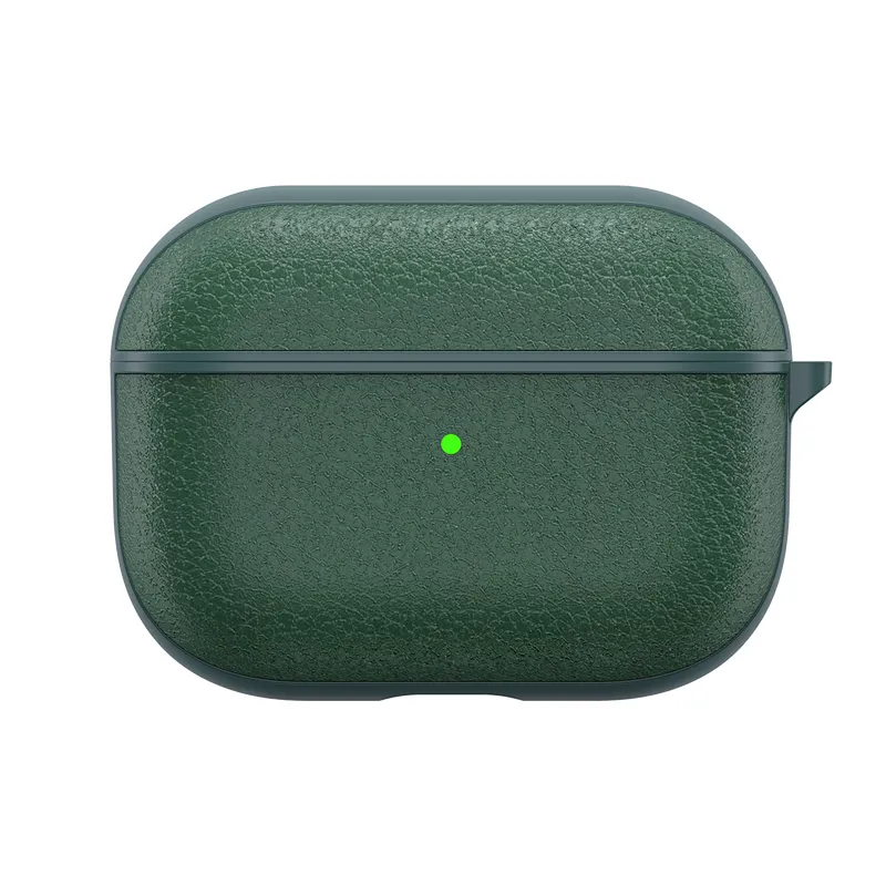 WiWU Calfskin Genuine Leather Case for Airpods 3 Earphone Protection Case Anti Fingerprint Full Wrapped Case Earbuds Cover