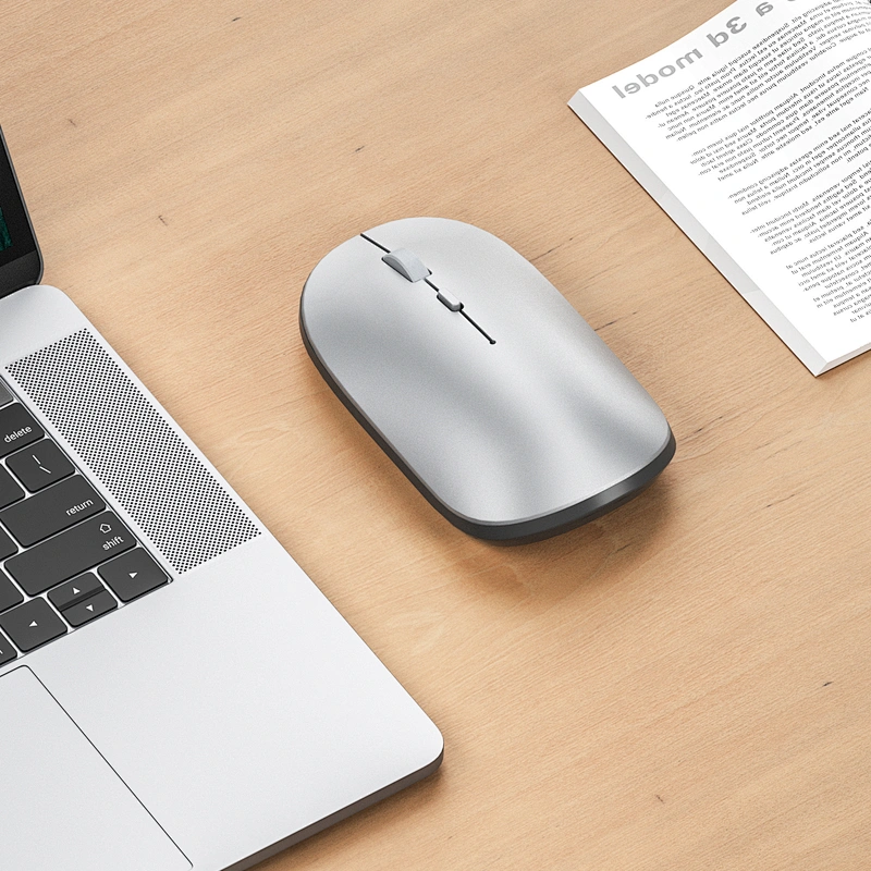 WiWU WM104 Optical Wireless Mouse Rechargeable with Dual Model 2.4G & Bluetooth Gamer Mouse for Laptop Computer