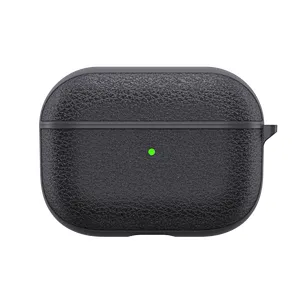 WiWU Calfskin Genuine Leather Case for Airpods 3 Earphone Protection Case Anti Fingerprint Full Wrapped Case Earbuds Cover