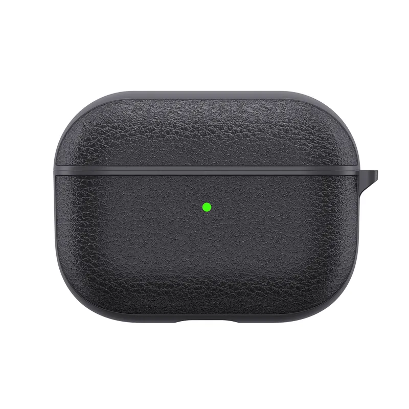 WiWU Calfskin Genuine Leather Case for Airpods 3 Earphone Protection Case Anti Fingerprint Full Wrapped Case Earbuds Cover