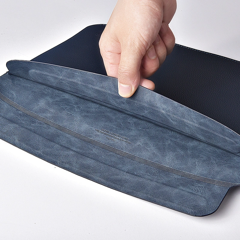 WIWU Genuine Leather Laptop Sleeve Skin Pro Laptop Case with Magnetic Closure for Macbook Ultra Slim Protective Bag