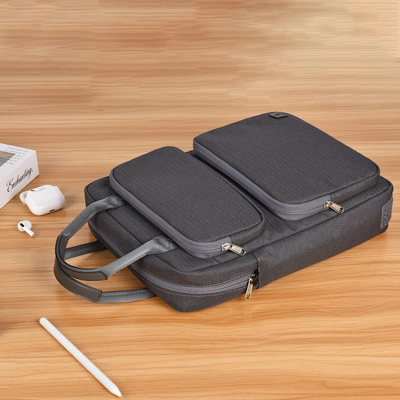 WiWU 14.2 inch Laptop Sling Bag for Men Women Water-resistant Multi-Pocket Electronic Accessories Organizer Bag