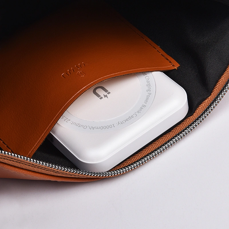 WiWU PU Leather Electronics Accessories Organizer Case for Women Men Travel Bag Cables Chargers Gadgets Pouch Storage Bags