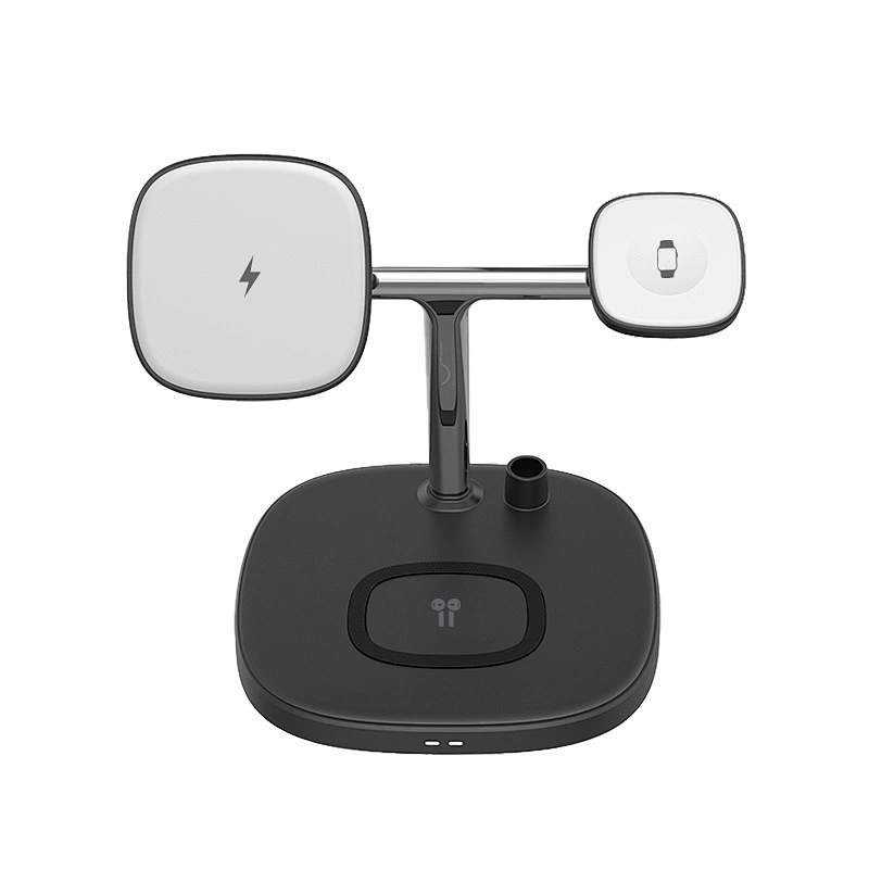 WiWU 4 in 1 Wireless Phone Charger M8 for iPhone 12 13 Series Earphone Watch Magnetic Desk Charger Mobile Stand