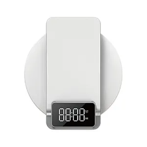 WIWU 4 in 1 Wireless Charger M11 with Time Clock and Backlight for iPhone Wireless Charger 2022 New Arrival