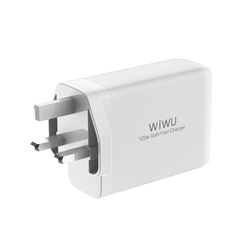 WIWU 120W USB Wall Charger 4 in 1 Mini GaN Quick Charger for Mobile Laptop Fast Charging UK EU US Plug