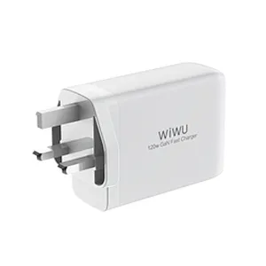 WIWU 120W USB Wall Charger 4 in 1 Mini GaN Quick Charger for Mobile Laptop Fast Charging UK EU US Plug