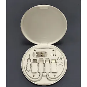 WiWU Almighty Charger Suit S02 Charger Suit 6 in 1 Fast Charger Cable Set with Pin Cable Mobile Stand for iPad Phone
