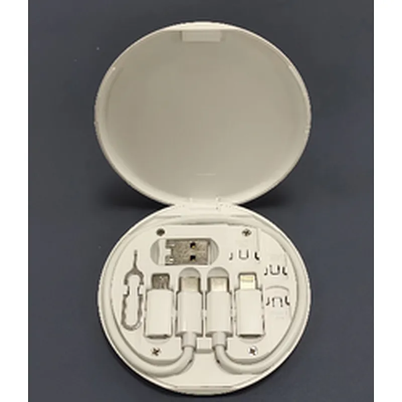 WiWU Almighty Charger Suit S02 Charger Suit 6 in 1 Fast Charger Cable Set with Pin Cable Mobile Stand for iPad Phone