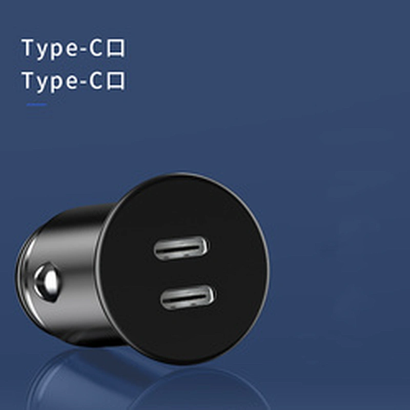 WiWU USB C Car Charger Adapter Dual Ports PD 40W Fast Charger Power Delivery for Smart Phone PC Tablet Charger Adapter
