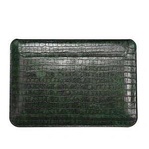 WiWU Ultra Slim Genuine Leather Sleeve with Croco Pattern for Macbook Laptop Bags Briefcase