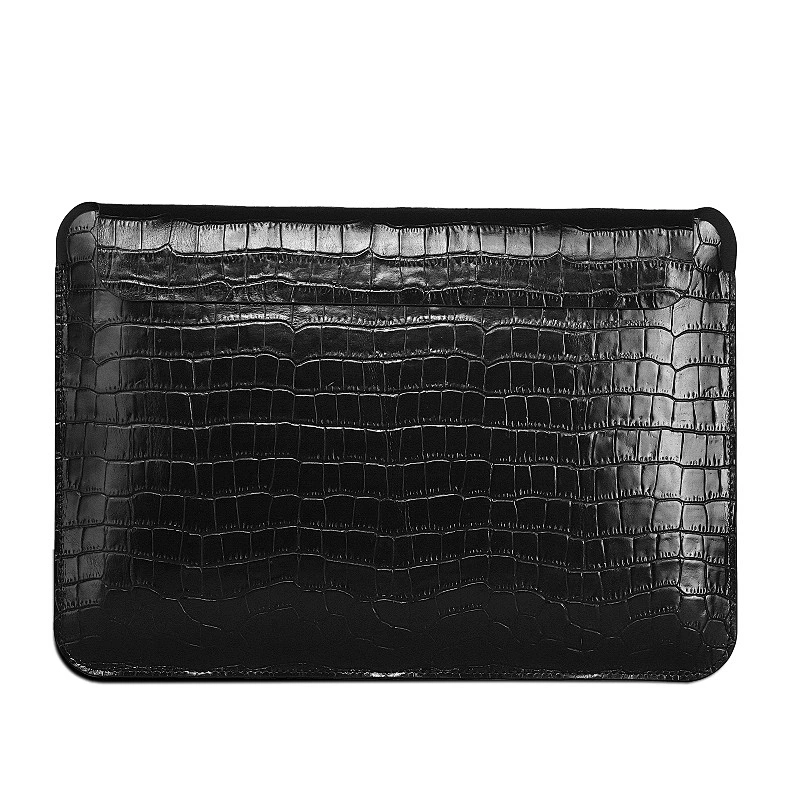 WiWU Ultra Slim Genuine Leather Sleeve with Croco Pattern for Macbook Laptop Bags Briefcase
