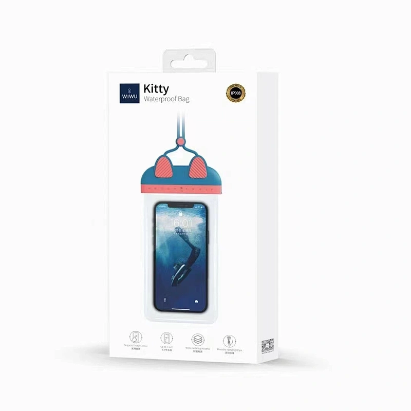 WiWU Phone Pouch Outdoor Swimming Beach Travel IPX8 waterproof Bag for iPhone Android Cell Phone
