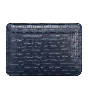 WiWU Ultra Slim Genuine Leather Sleeve with Croco Pattern for Macbook Laptop Bags Briefcase