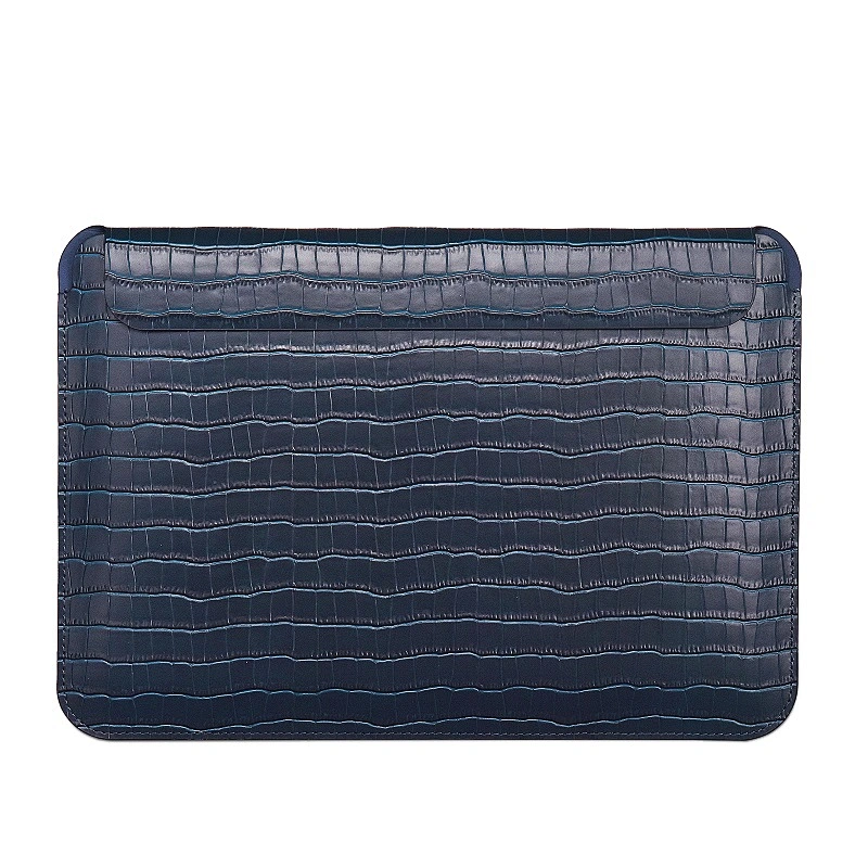 WiWU Ultra Slim Genuine Leather Sleeve with Croco Pattern for Macbook Laptop Bags Briefcase
