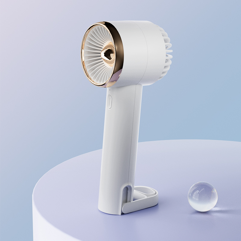 WiWU Mini Handheld Fan Portable Desktop Fan with 3 Speed Powerful Adjustable USB Rechargeable Fan