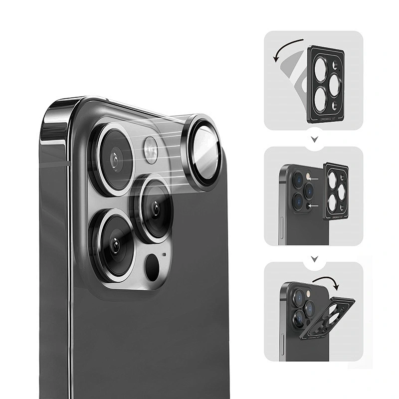 WiWU Anti-Scratch Tempered Glass Camera Lens Protector for iPhone 13 Pro Easy to Install Lens Guard Case