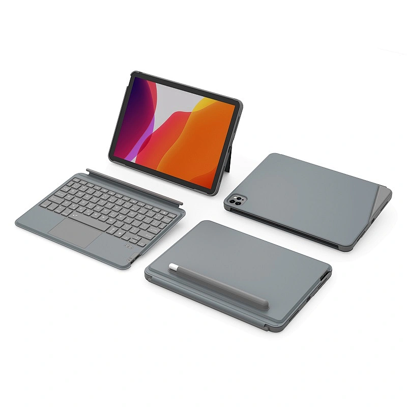 WiWU 2 in 1 Magnetic Attach Wireless Keyboard Case for iPad with Touchpad & Backlit Tablet Keyboards