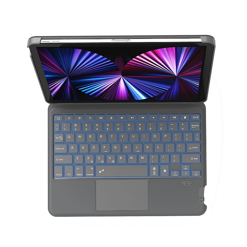 WiWU 2 in 1 Magnetic Attach Wireless Keyboard Case for iPad with Touchpad & Backlit Tablet Keyboards