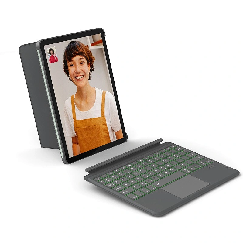 WiWU 2 in 1 Magnetic Attach Wireless Keyboard Case for iPad with Touchpad & Backlit Tablet Keyboards