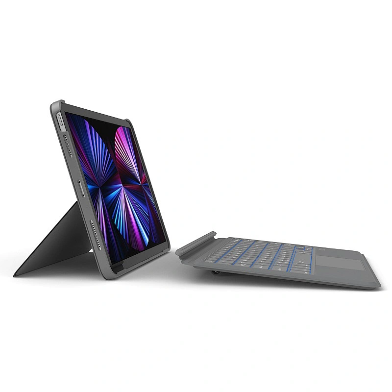 WiWU 2 in 1 Magnetic Attach Wireless Keyboard Case for iPad with Touchpad & Backlit Tablet Keyboards