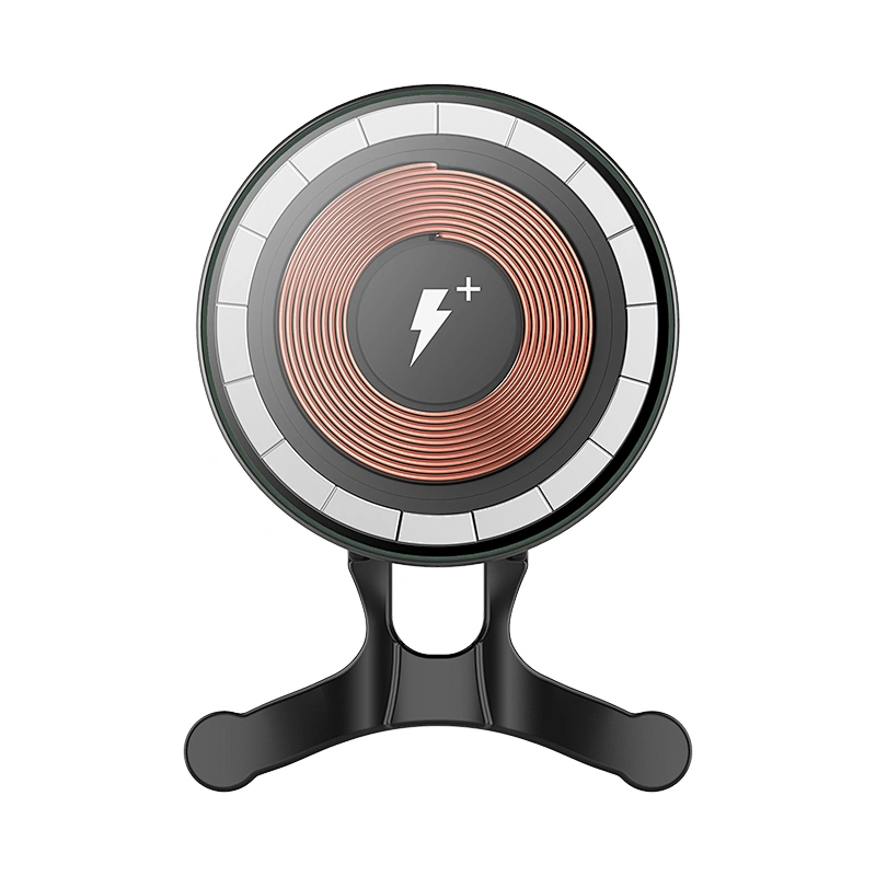 WiWU Magnetic Absorption Wireless Car Charger 15W Transparent Fast Charging Phone Holder for iPhone 13 Pro Max