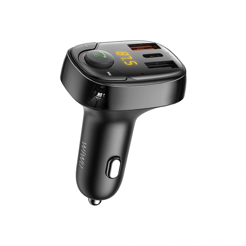 WiWU 3 Ports Quick Charging USB Type C Car Charger for iPhone 13 Pro Max PD & QC 36W Wireless Car Chargers