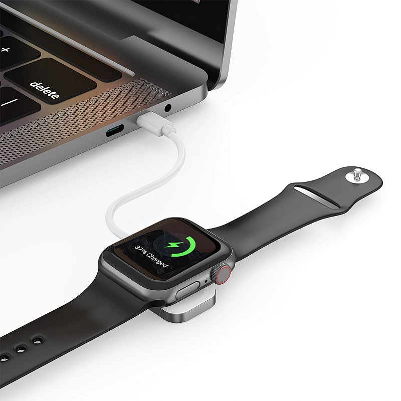 WiWU Mini Size Magnetic Smart Watch Wireless Charger for Apple Watches Portable Quick Charger