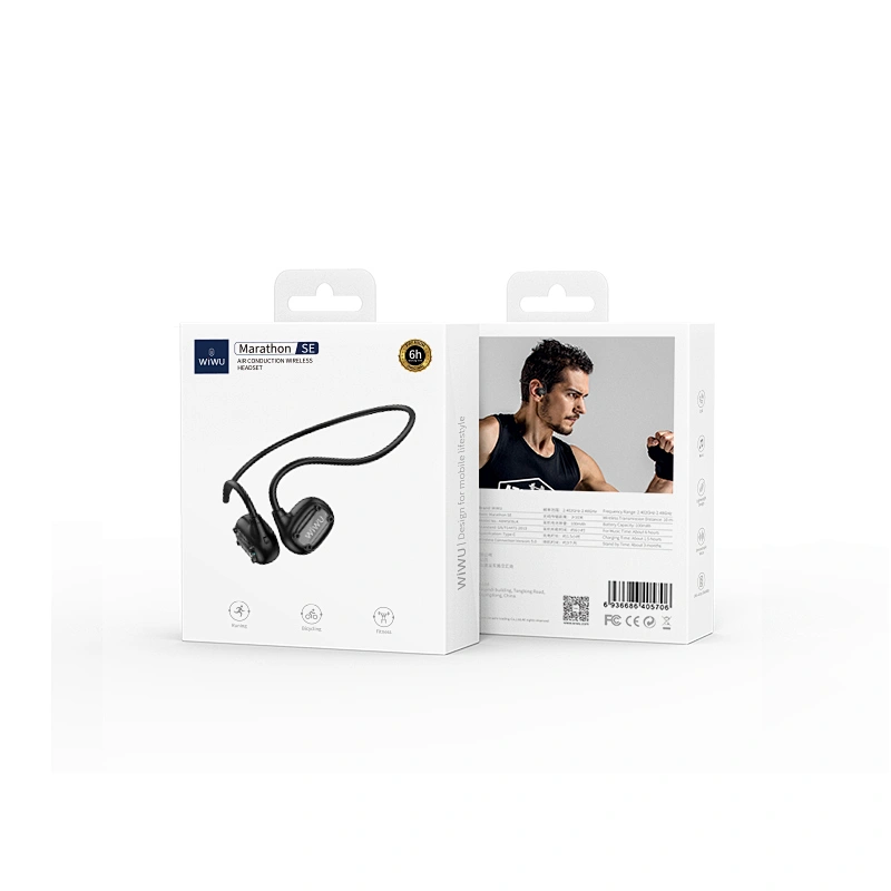 WiWU HD Sound Quality Marathon SE Air Conduction Sport Earphones Wireless Headset for Outdoor Sport