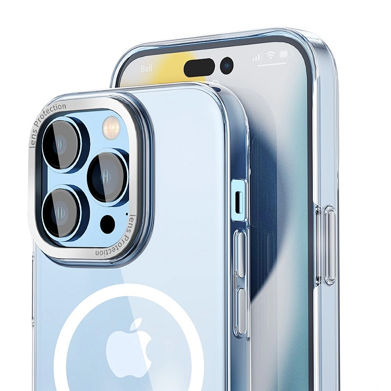 WiWU Magnetic Phone Case for iPhone 14 Anti-Fingerprint Anti-Scratch Clear Full Protection Cell Phone Back Cover