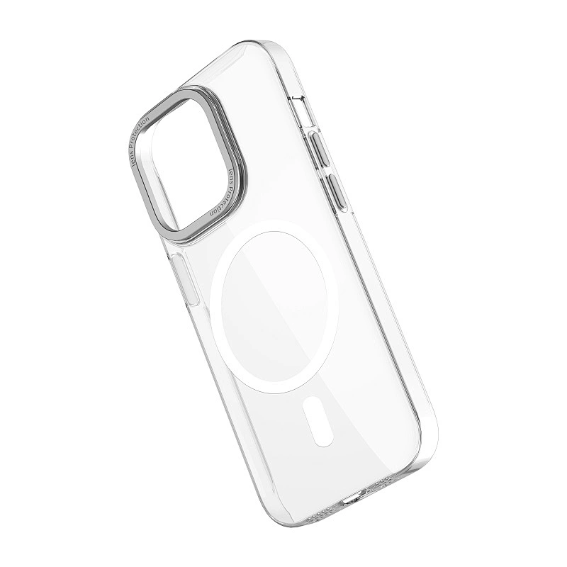WiWU Magnetic Phone Case for iPhone 14 Anti-Fingerprint Anti-Scratch Clear Full Protection Cell Phone Back Cover