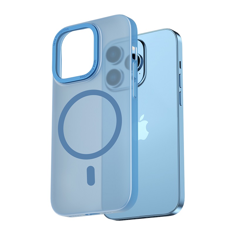 WiWU Ultra Thin Frosted Phone Case for iPhone 14 Series Magnetic Charge Full Protection Waterproof Mobile phone cases