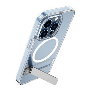 WiWU Transparent Magnetic Wireless Charger Phone Case with Stand for iPhone 14