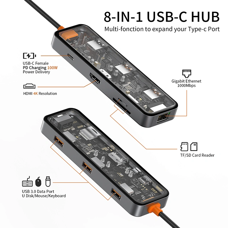 Cyber hub 8 in 1
