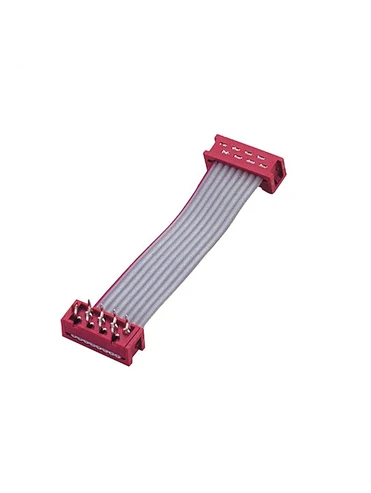 1.27mm Red Micro Match Dip Type to Red Micro Match Dip Flat Cable