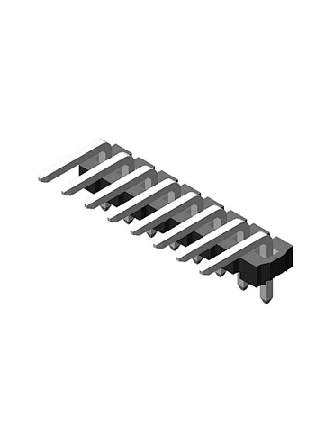 5.08mm Pin Header H2.5 Single Row Right Angle Type
