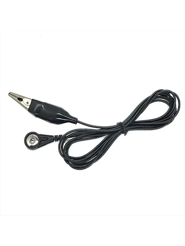 Alligator clip to 4.0mm Electrode snap cable for ECG Devices