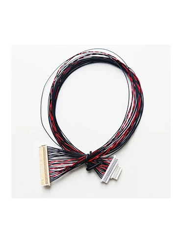 Customized 1.0mm 30P LVDS Wire Harness  Cable & Custom Length UL10064 30AWG Cable