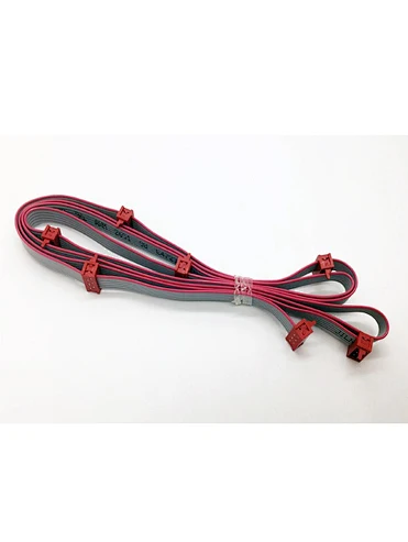 1.27mm Red Micro Match IDC Type to Red Micro Match IDC Flat Cable