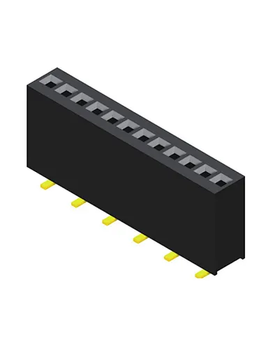 1.27mm Female Header H5.7 Single Row SMT