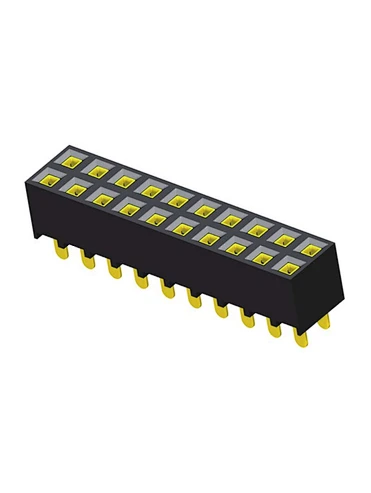 1.0mm Female Header H2.0  Dual Row Straight