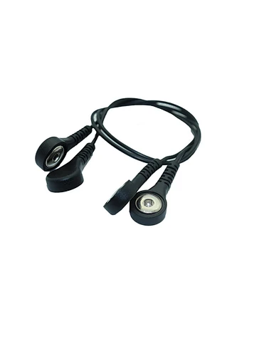 4.0mm button snap female to female cable electrode snap lead wire