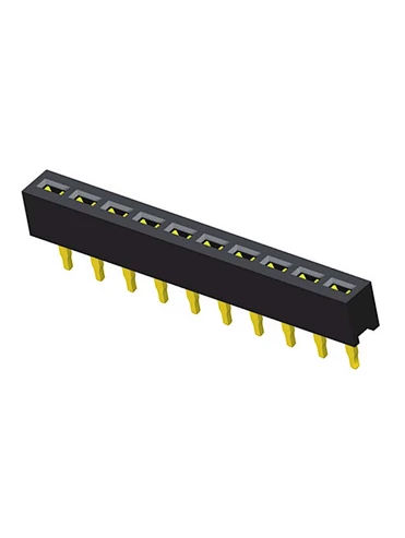 1.27mm Female Header H4.3 Single Row Straight
