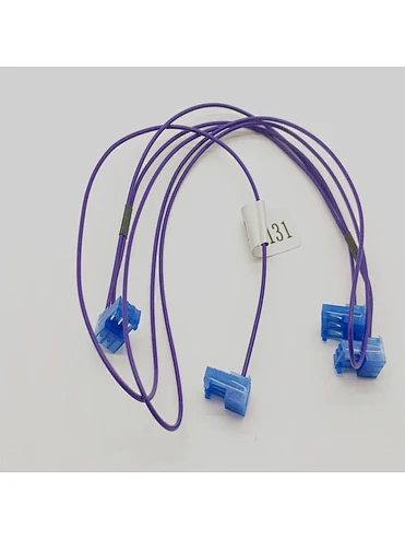 Customized 3P 2.54mm Pitch Blue Housing Wire Harness Cable W/Heat Shrink Tube Cable