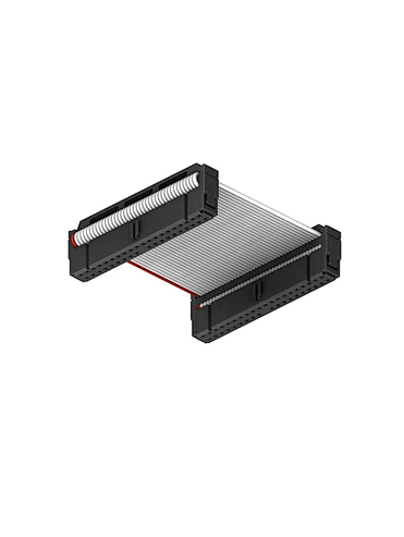 2.54mm IDC Connector to 2.54mm IDC Flat Cables With Strain Relife
