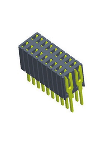 1.27x2.54mm Female Header H4.6 Dual Row Straight
