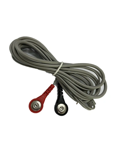 Medical Cable Φ3.5Male 90° TO SR+4.0 Button*2 L=2000MM Gary